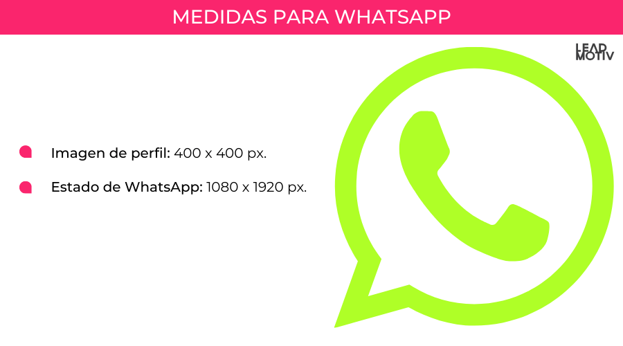 medidas whatsapp